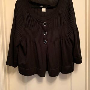 Black shell and cardigan set